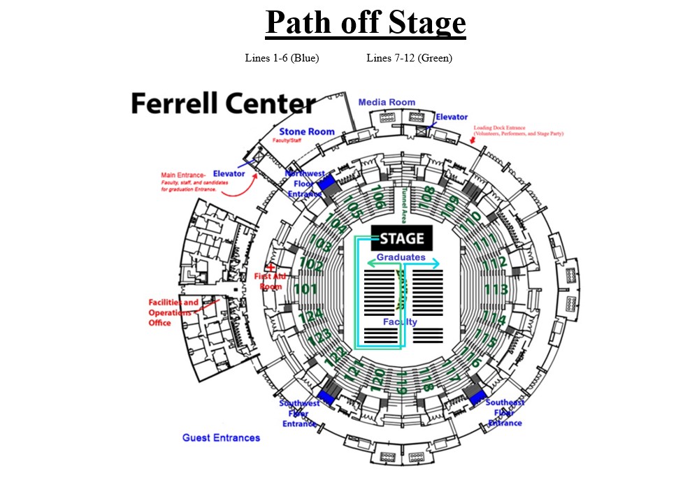 Graduate Path Off Stage Ferrell